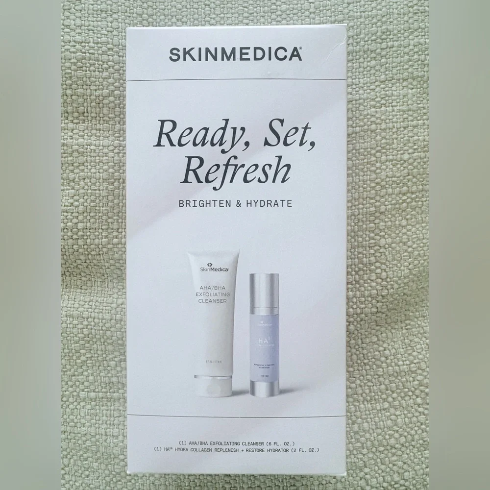 SkinMedica Brighten & Hydrate Duo new in box. Includes super cute cosmetic bag. - Picture 2 of 5